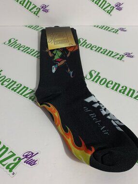 Headgear Classics Socks Fresh Prince Of Bel-Air Will Smith Black Mens Size 5 - 8